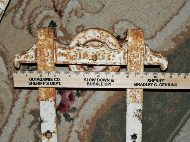 Pair Extremely RARE Cockshutt J.G.C. Horseshoe Barn Door Hangers Rollers Hardwar 10