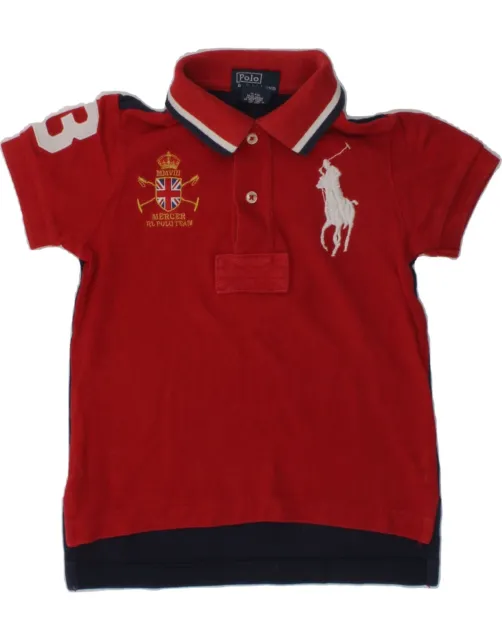 POLO RALPH LAUREN Baby Boys Graphic Polo Shirt 18-24 Months Red RD09