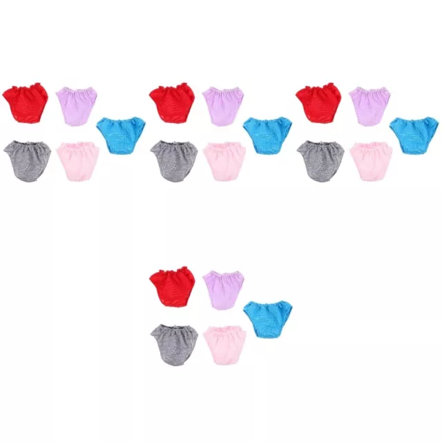 20 PCs Puppe unterpukten Puppenspielzeug Unterwäsche Puppe Underpants