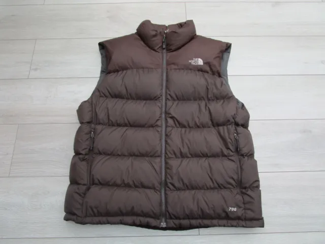 The North Face Scaldacorpo Nuptse 2 Gilet Gilet Piumino Oca 700 Fill XL Marrone