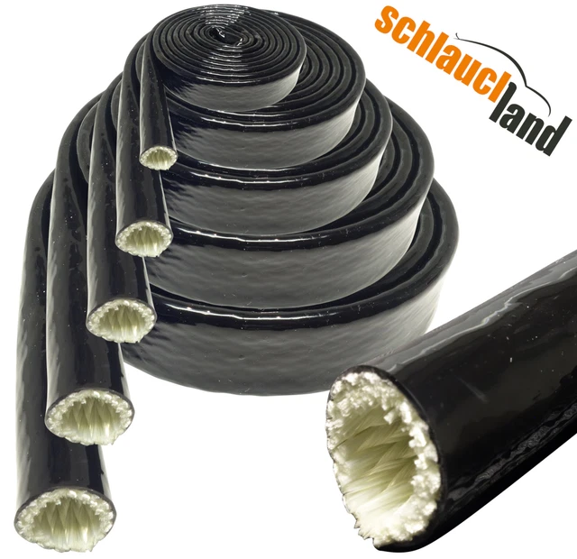 Tubo Silicone nero Guaina anti calore PROTEZIONE TERMICA Isolamento Caldo Freddo