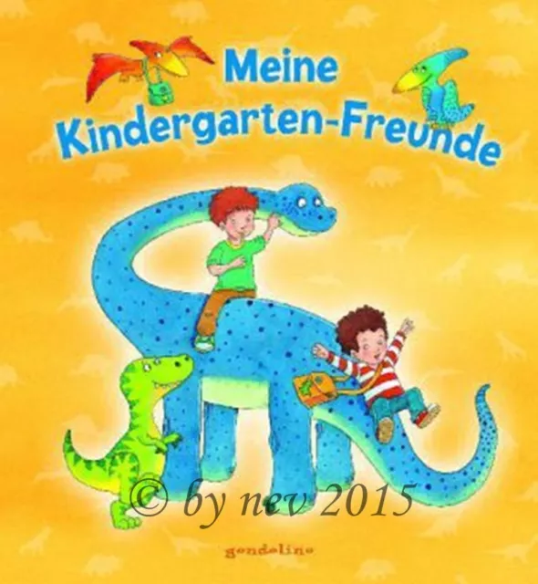 MEINE KINDERGARTENFREUNDE "DINO" Freundebuch Kids Vorschule Poesiealbum NEUWARE