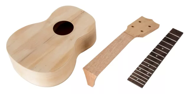 All inklusive Ukulelenbausatz Sopran Ukulele selbst bauen Uke Gitarrenbau Linde 2