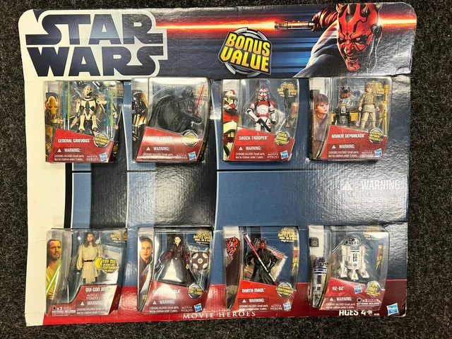 HTF Hasbro 2012 Star Wars Movie Heroes Bonus Value Action Figure Set New Sealed!