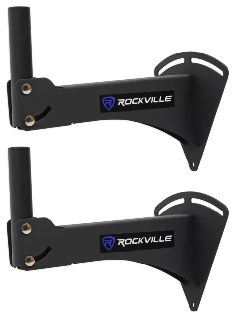 Pair Rockville Adjustable PA Wall Mount Brackets for Peavey SP2 Speakers Pair Rockville Adjustable PA Wall Mount Brackets for Peavey SP2 Speakers