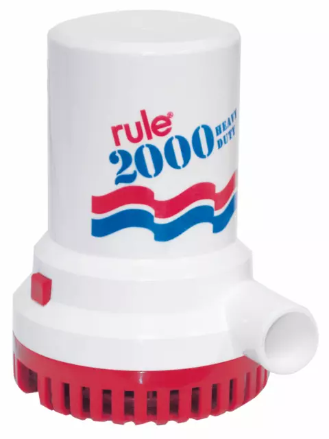 Rule Model 10 Non-Automatic Heavy Duty Bilge Pump 2000 GPH 12V