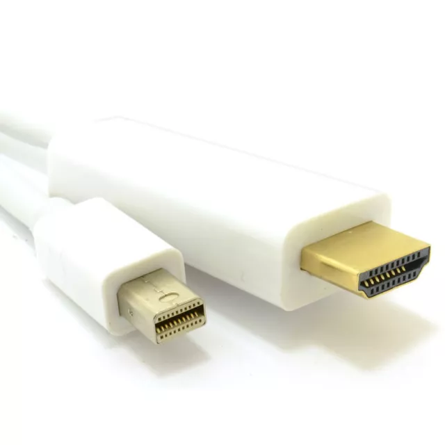 1.8m Mini Displayport / Thunderbolt Vers HDMI Câble Mac Pour Vidéo TV + Audio [