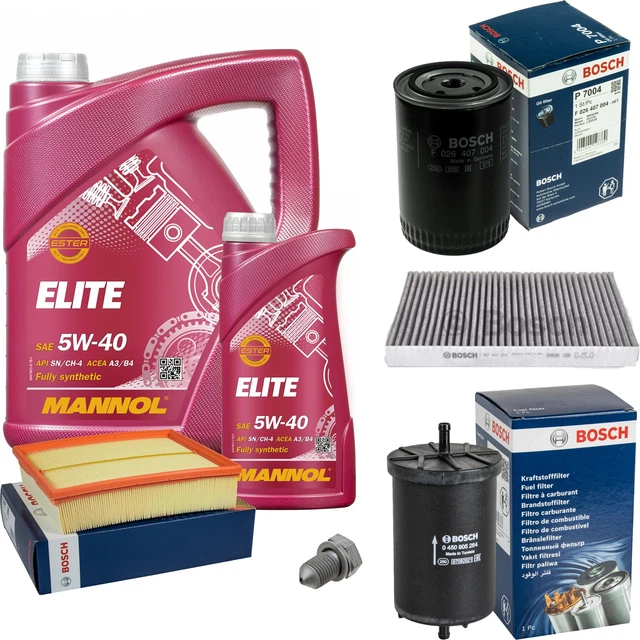 Kit D'entretien/inspection MANN-FILTER CUK 2559 + Huile Mannol 5W-20 - Pour Ford Mondeo 4, S-MAX - Neuf