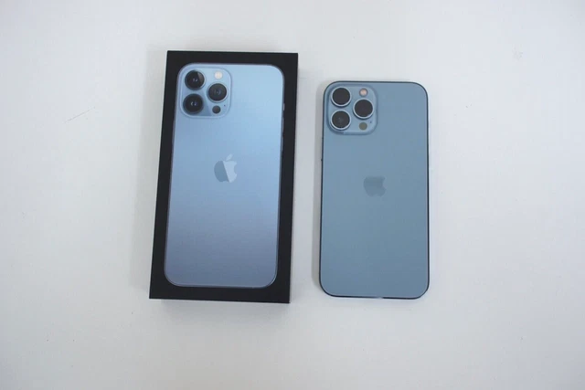 Apple iPhone 13 Pro Max 1TB Sierra Blue (Unlocked / A2484) MLL53LL/A 100% Batt