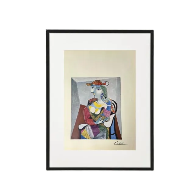 Pablo Picasso Original - Woman - Hand Tipped Color plate print - Signed