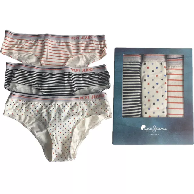 PEPE JEANS 10164 Femmes Bikini Slips Coton Culotte 3 Paquet sous Vetement Neuf EUR 15 10 PicClick FR