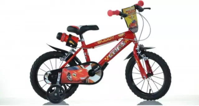 Bici Bicicletta Dino Bikes Cars 4 5 6 7 Anni Bimbo Bambino - 14" -  414U-Cr