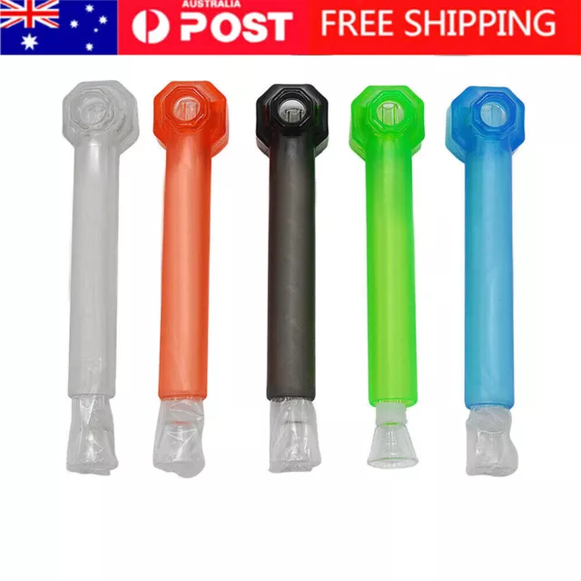 Random color Top Puff Hookah Screw Bottle Converter Water Pipe Glass Portable