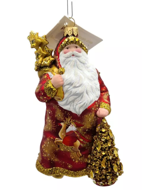 Patricia Breen Bountiful Santa Claus Red Gold Cosmos Christmas Tree Ornament Patricia Breen Bountiful Santa Claus Red Gold Cosmos Christmas Tree Ornament
