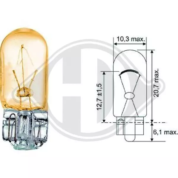 Glühlampe DIEDERICHS LID10079 für PIAGGIO PONTIAC PORSCHE PROTON RENAULT