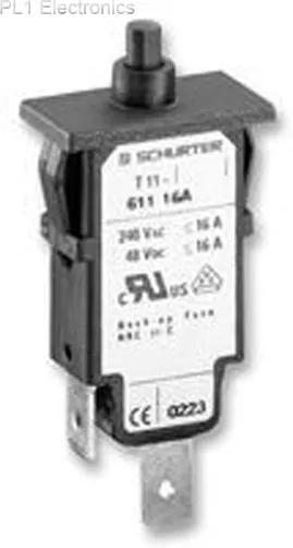 Schurter - T11-611-16 - Circuit Breaker, 16A, T11