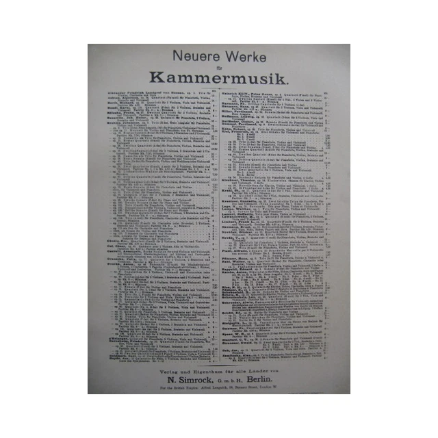 DVORAK Anton Dumky Trio Piano Violon Violoncelle 1894