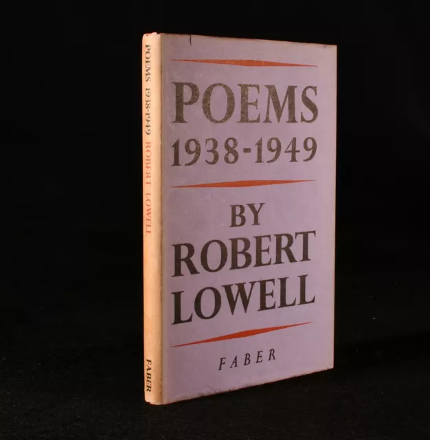 1950 Poems 1938-1949 First Edition Robert Lowell Dustwrapper