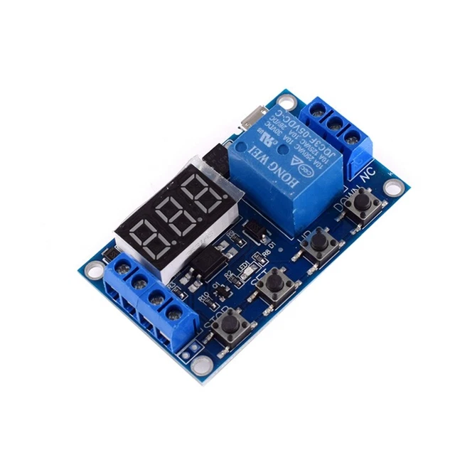 Supporto DC 6-30V Micro-USB 5V LED Display Automazione Ciclo Timer Ritardo Cont I2J9