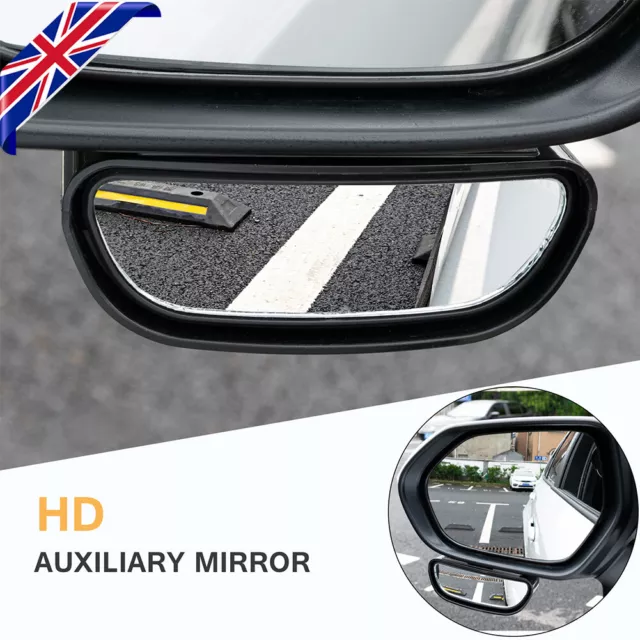Car Rear View Blind Spot Mirror Wide Angle Safety Auxiliary Mirror Universal