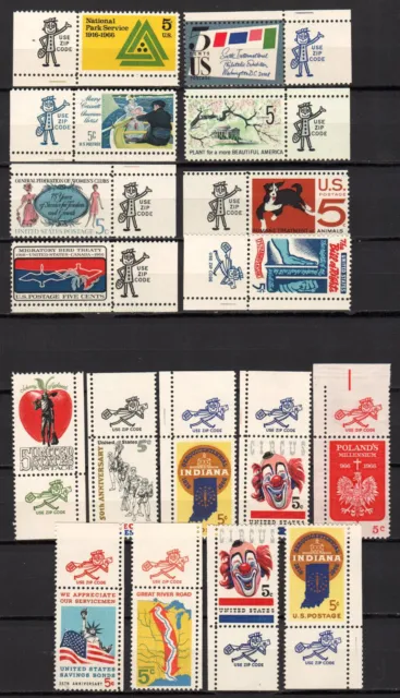 Briefmarken USA LOT aus 1966 ZIP CODE postfrisch (US 011)