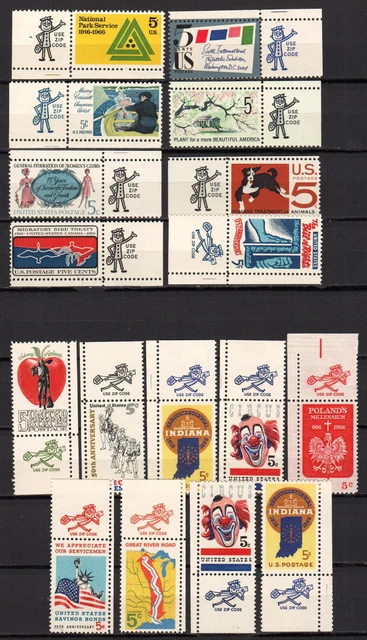 Briefmarken USA LOT aus 1966 ZIP CODE postfrisch (US 011)