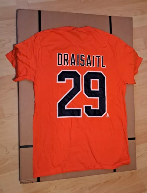 NHL T-Shirt Edmonton Oilers Leon Draisaitl #29 / Orange / Gr. M