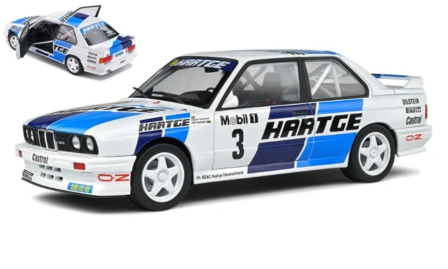 Miniature voiture auto 1:18 solido BMW E30 M3 Gra ADAC Rallye Deutchland 1990