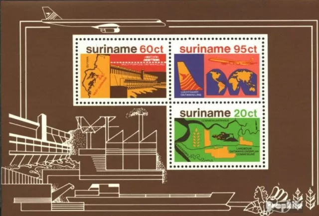 Surinam Bloque 21 (edición completa) nuevo 1978 desarrollo