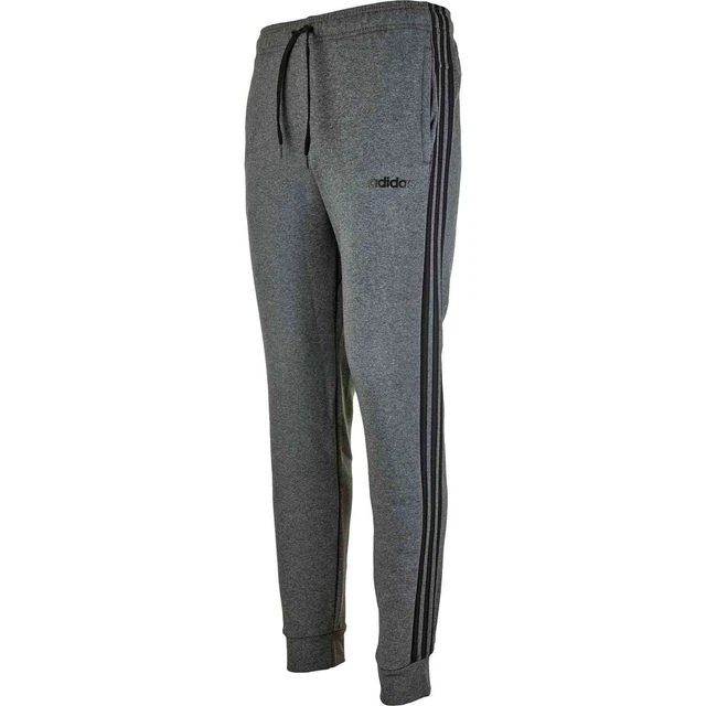 Adidas Essentials 3 righe nero grigio tuta da jogger pantaloni inferiori XS 4-6