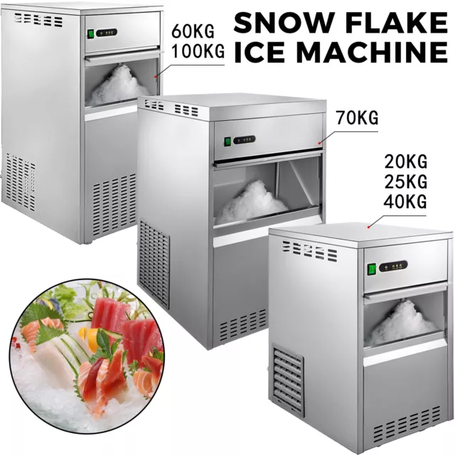 VEVOR Commercial Snow Flake Ice Maker 44-220LBS Freestand Snowflake Ice Machine