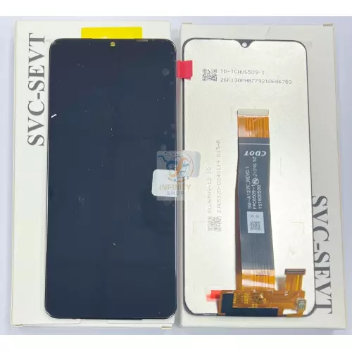 Display Lcd Samsung Galaxy A12 Sm-A127 125 F/Dsn Touch Screen Vetro Schermo Nero