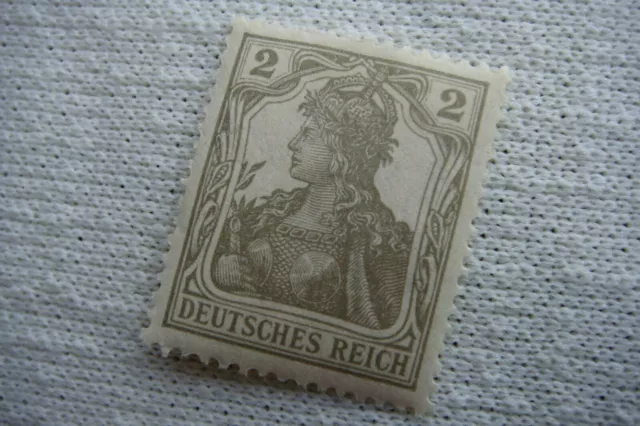 Briefmarke 1916 2 Pf Sonderedition Germania-Serie als Reichsabgabe 1. Weltkrieg