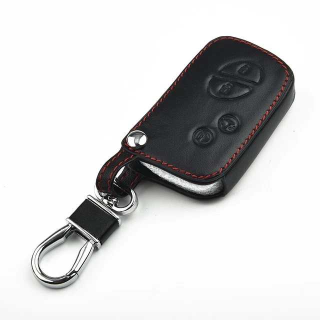 Onto Portachiavi In Pelle Bovina Per Lexus – Custodia Per Chiave Smart (3/4 Pulsanti), Modelli GS300, RX350, IS350, LX570