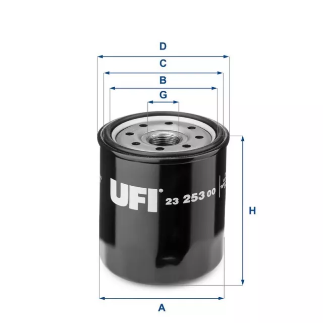 UFI Ölfilter 23.253.00 für Lexus Toyota Mini LS + RX + GS + ES + IS I + 86->