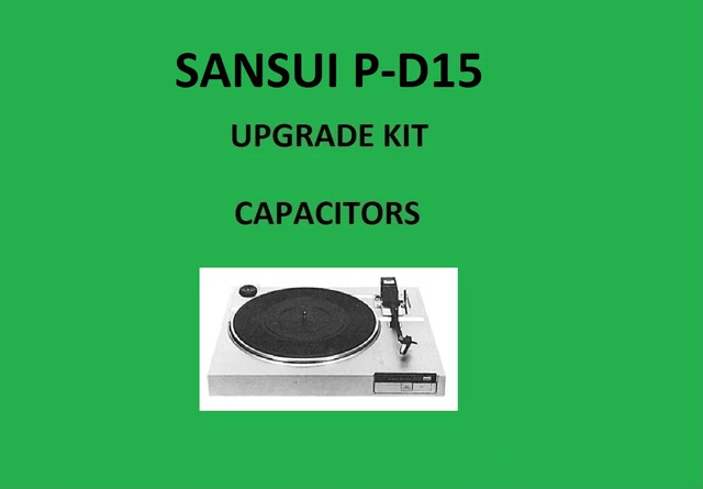 Tocadiscos SANSUI SR-525 KIT DE REPARACIÓN - todos los condensadores