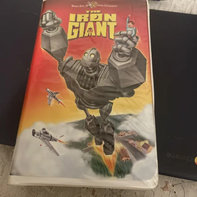 THE IRON GIANT (VHS, 1999, Clamshell), RARE Full Length Screening Copy ...