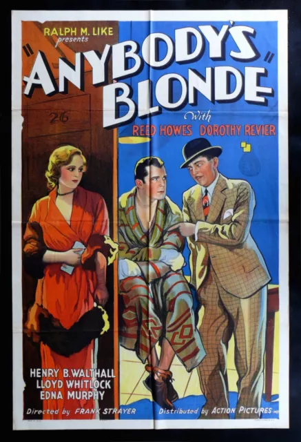 ANYBODY'S BLONDE * CineMasterpieces 1SH ORIGINAL MOVIE POSTER EX-NM 1931