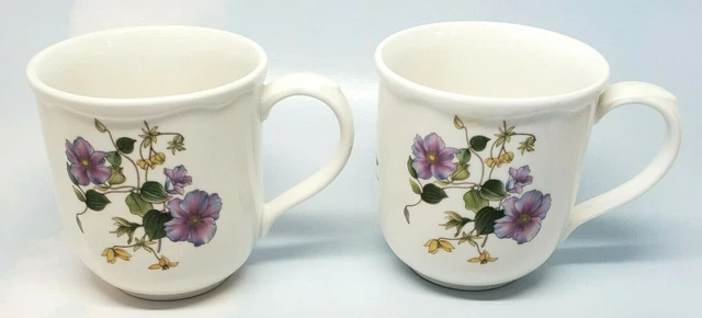 Noritake GOURMET GARDEN - Clematis - Set of 2 Mugs - Casual Gourmet 7940/8