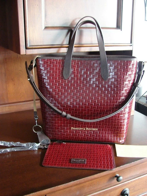 DOONEY BOURKE Lilliana Woven Embossed Leather Shopper Tote