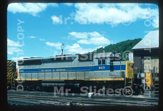 Original Slide D&H Delaware & Hudson EL Style Paint SD45 803 Oneonta NY 1976