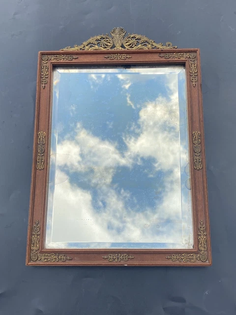 Ancien Cadre Porte-photo Vintage Avec Miroir Coulissant - Argenté, Pour Photo 13x18cm