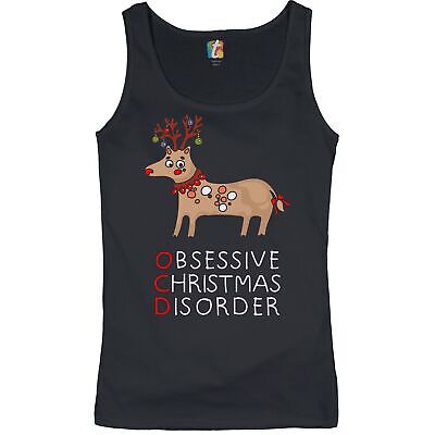 OCD Obsessive Christmas Disorder Women's Tank Top Reindeer Rudolph Funny