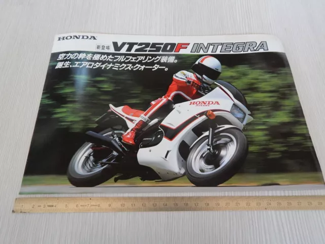 rara brochure originale Honda vt 250 f integra depliant prospekt