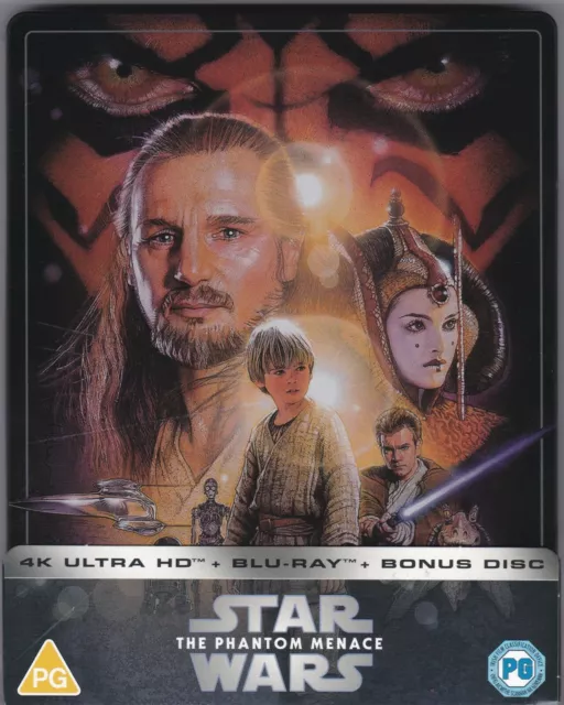 Star Wars: The Phantom Menace (4K Ultra HD Steelbook, 3 Disc set)