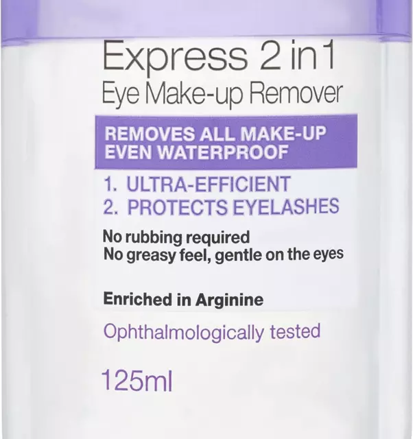 Garnier Skin Active 2 in1 Eye Make Up Remover, Suitable For Waterproof Makeup,