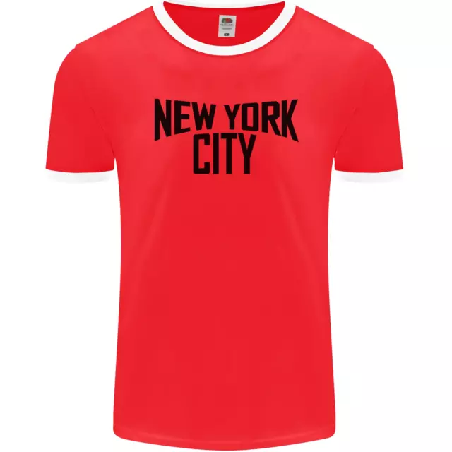 New York City as Worn by John Lennon Mens Ringer T-Shirt FotL