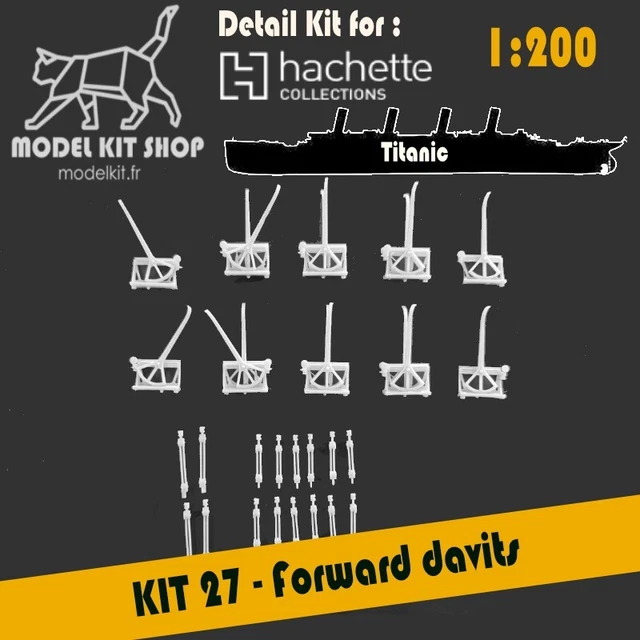 2022 Titanic HACHETTE 1:200 UPGRADE KIT#01 - Hatch 1 / Cambuse / Aerator 2022 Titanic HACHETTE 1:200 UPGRADE KIT#01 - Hatch 1 / Cambuse / Aerator