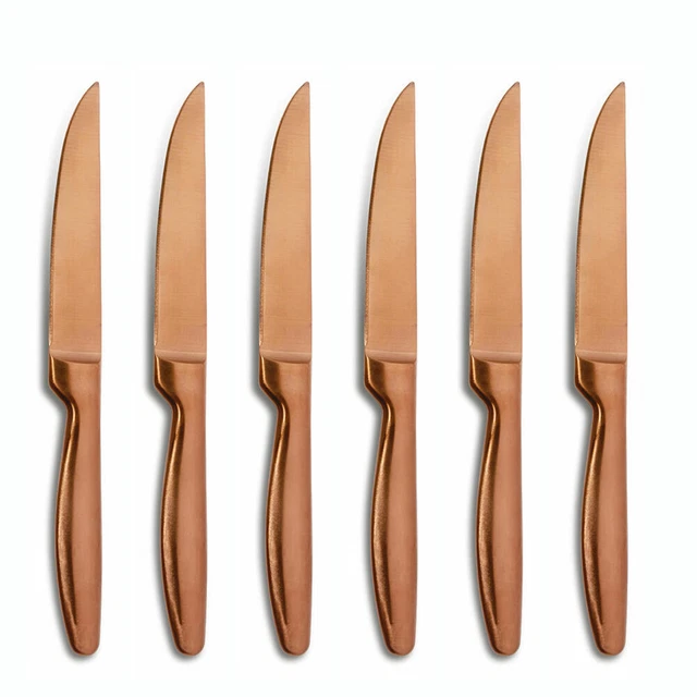 Set De 6 Couteaux à Steak Comas BOJ – Acier Inoxydable – Satin Gunmetal