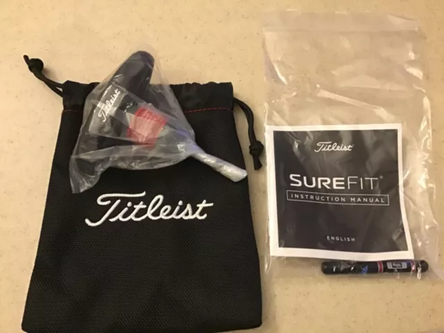 New Titleist 917D 917 Surefit Set Wrench Tool+12g Draw Fade Weight Pouch Manual